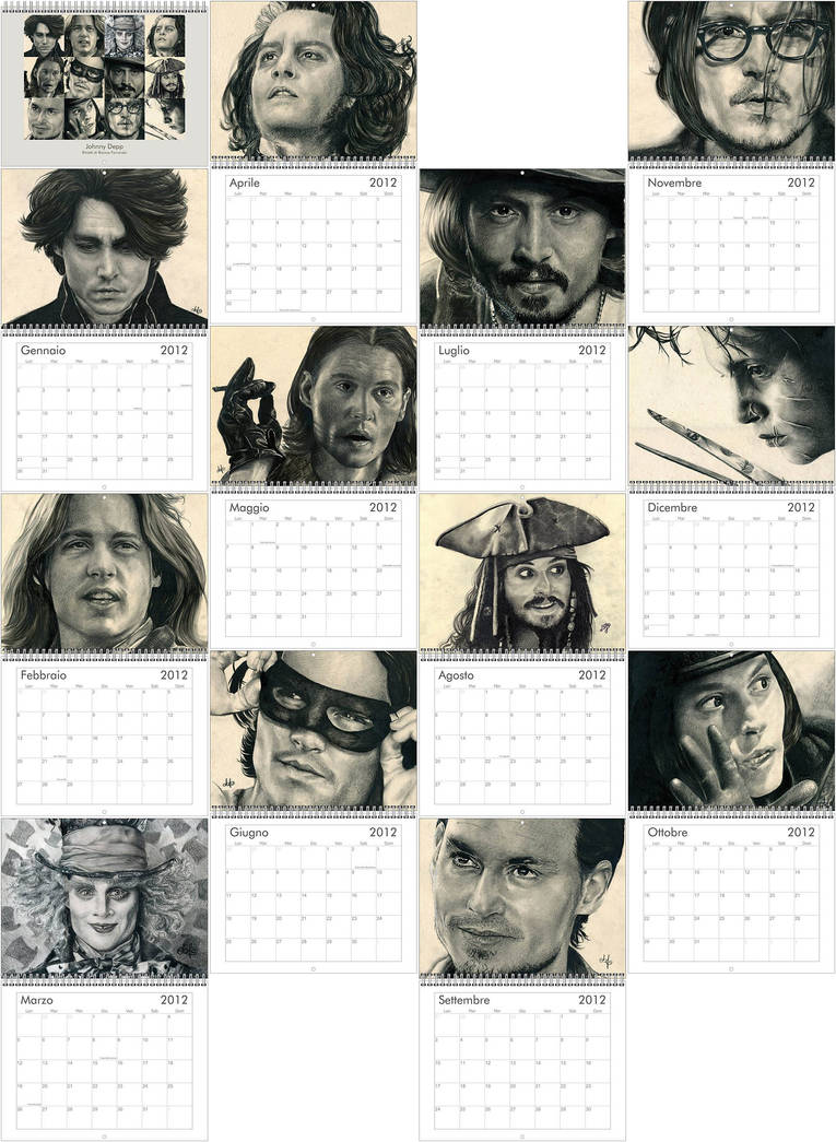 Johnny Depp Calendar Preview IT by th3blackhalo