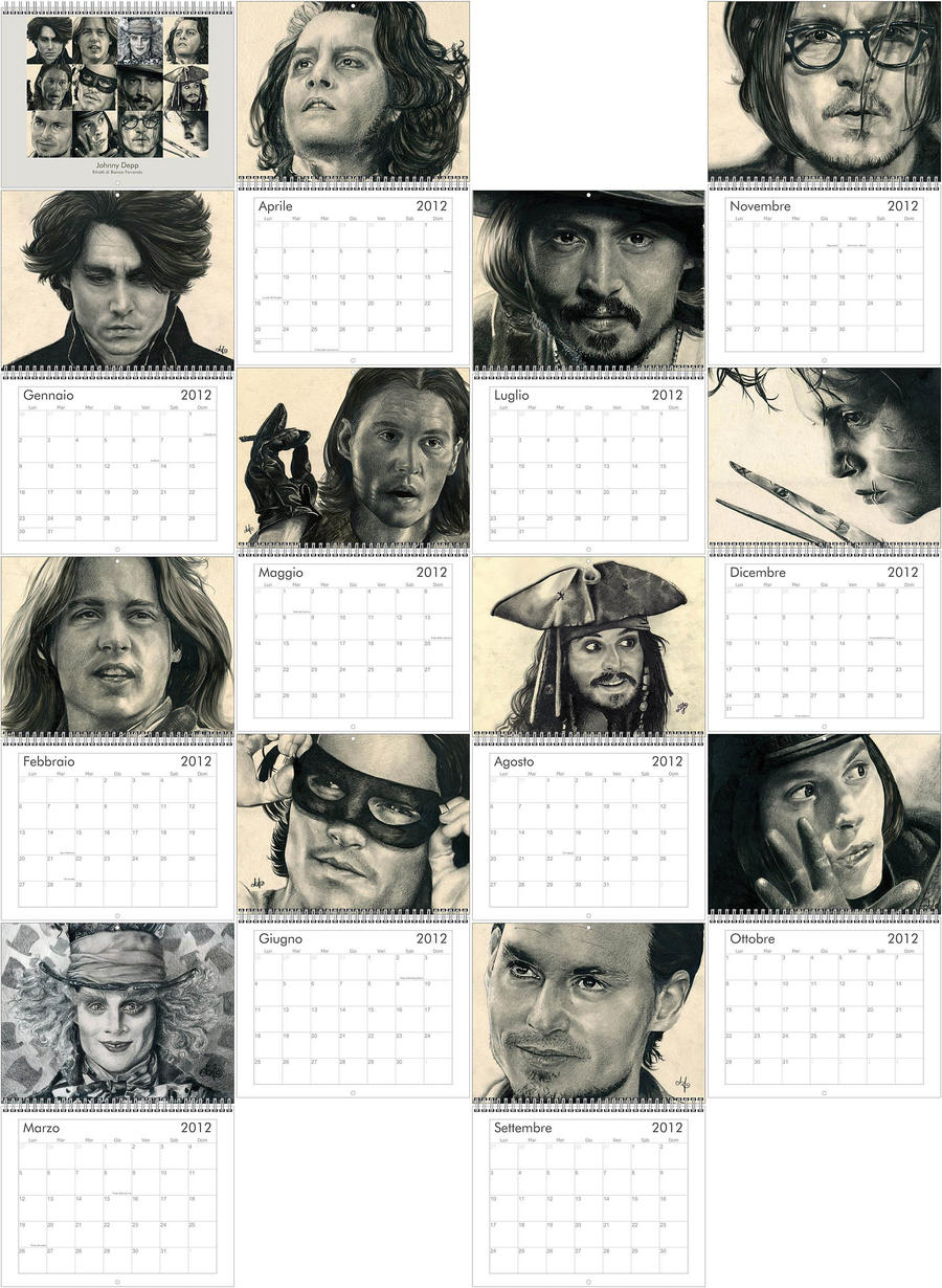 Johnny Depp Calendar Preview IT by th3blackhalo