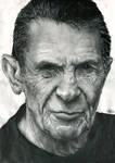 Leonard Nimoy portrait by th3blackhalo