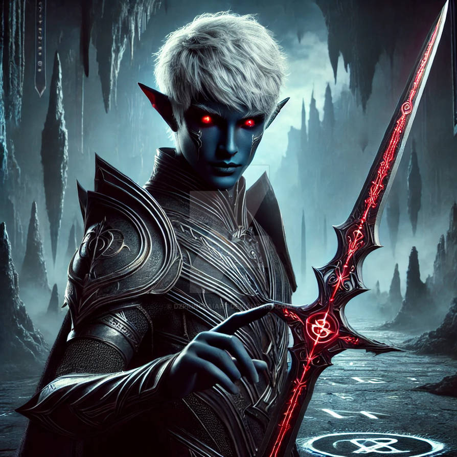 A unique, original Drow Sword Master by DZPrinceAIArt on DeviantArt