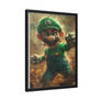 Luigi Fanart Framed Canvas - BlklstdOG