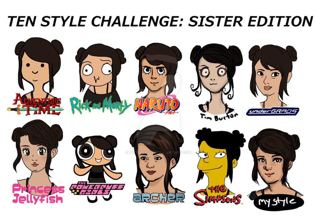 Ten Style Ten Style Challenge: Sister Edition! by notcrepsley on DeviantArt