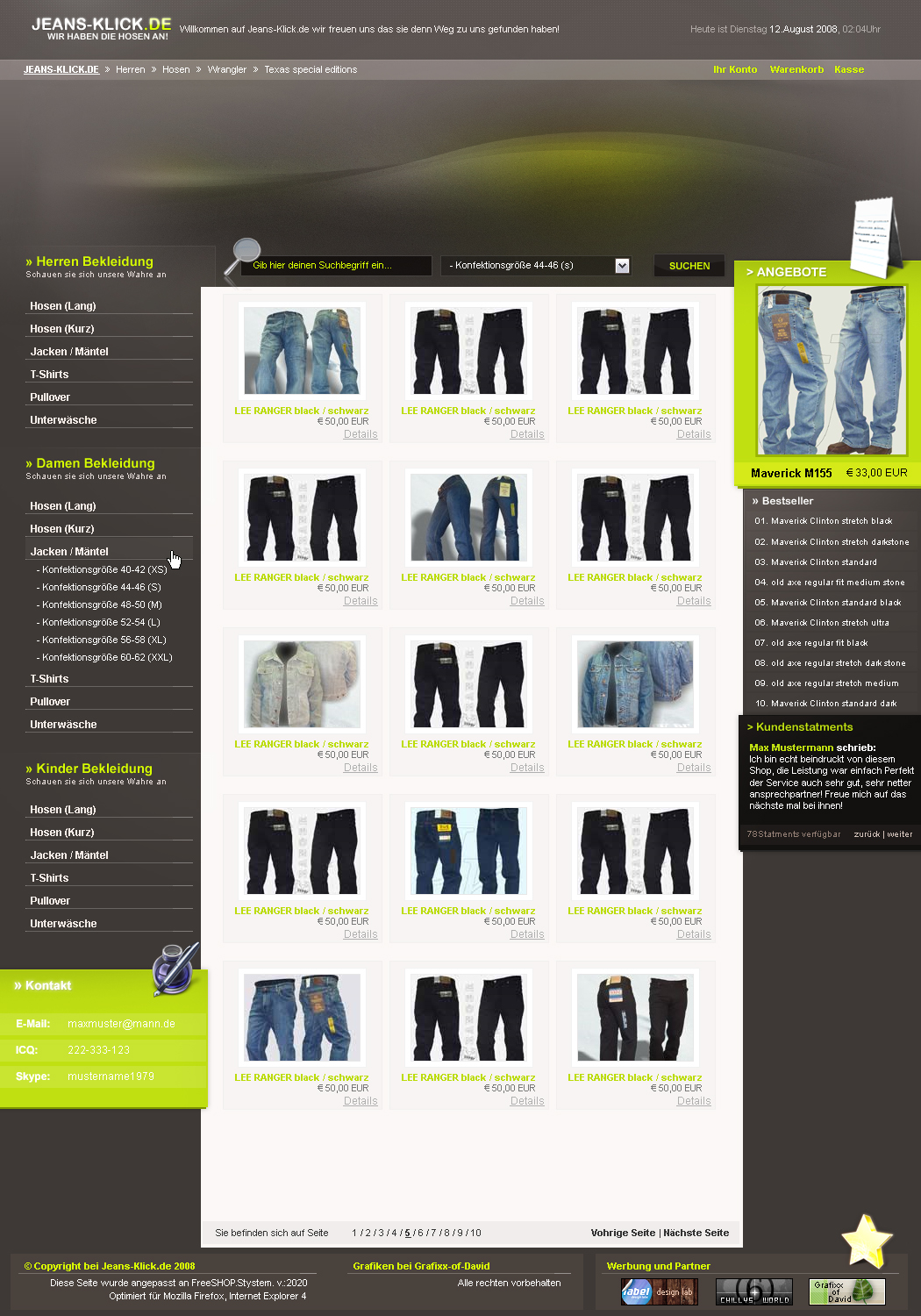 Clothing SHOP layout