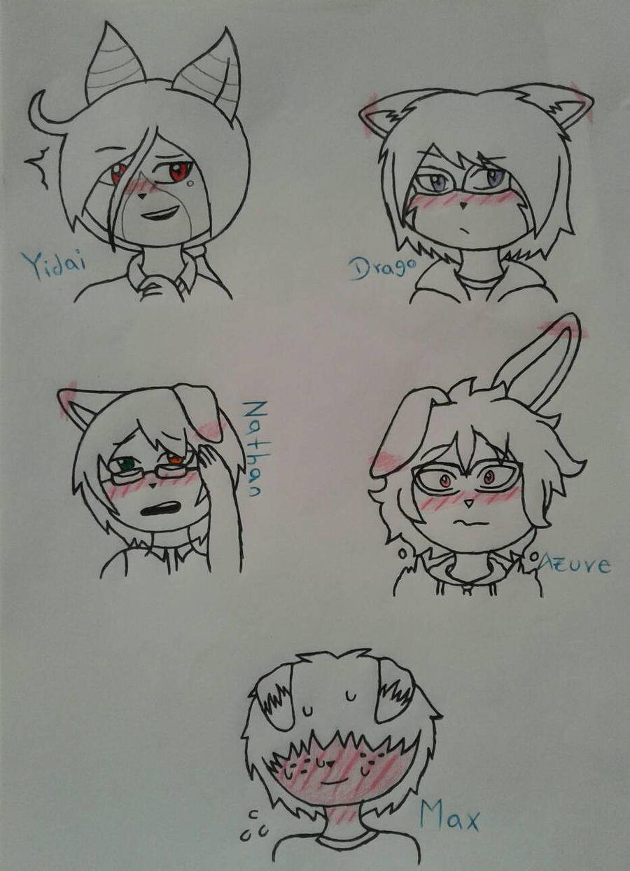 Some of my oc's blushed 2/6