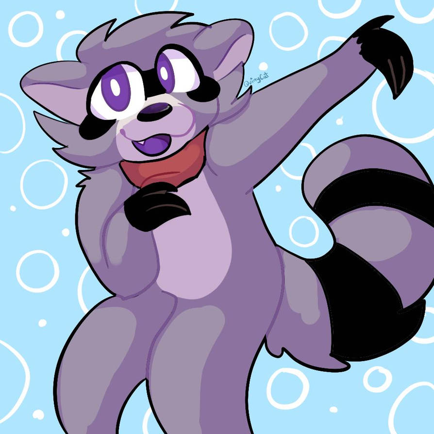 Rambley the raccoon! by QuinyCat on DeviantArt