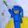 Hatsune Miku in spacesuit