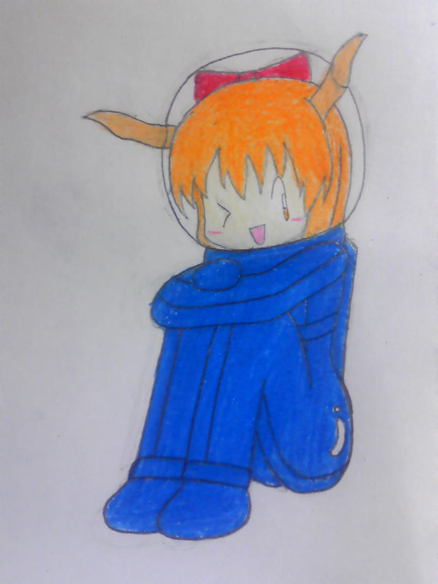 Suika in spacesuit