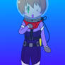 Sakura with scuba suit, Digitized and No bubble