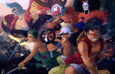 The Men of the Straw Hat Crew by einiv
