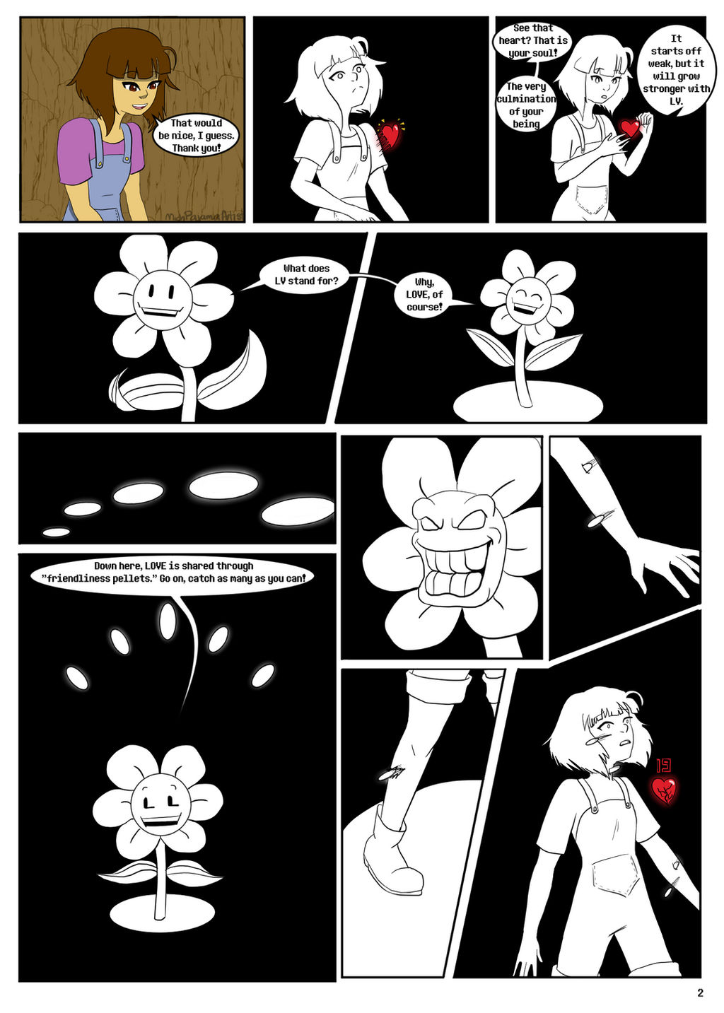 Up Tale Deviantart Drawingtale AU Page 2 by MichPajamaArtist on DeviantArt