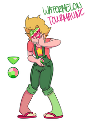 Watermelon Tourmaline Steven Peridot