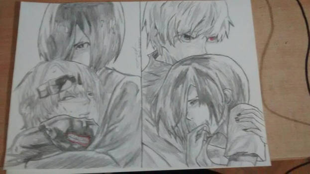 Touka and Kaneki