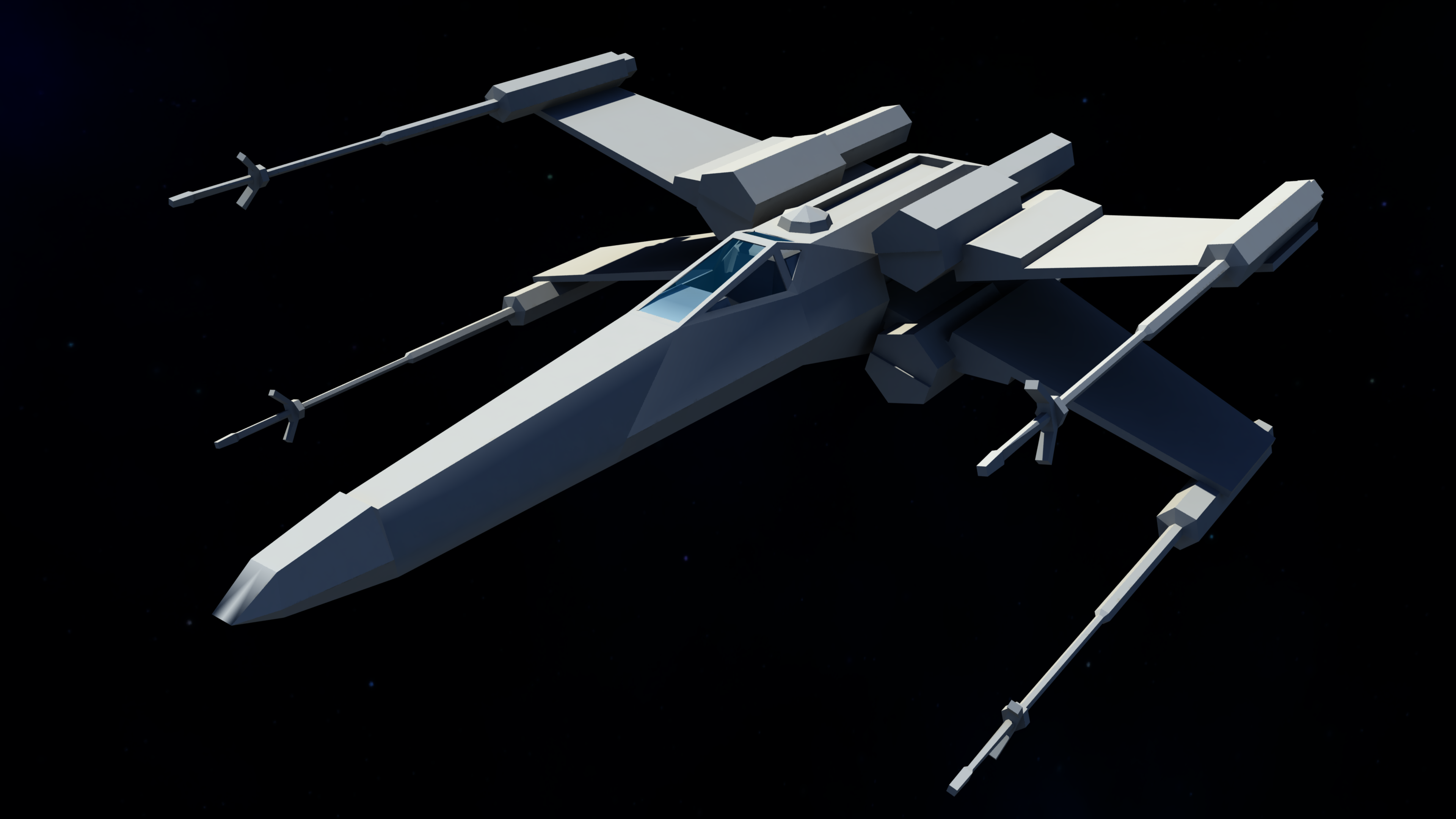 X-wing 3D render by Pyroblock on DeviantArt