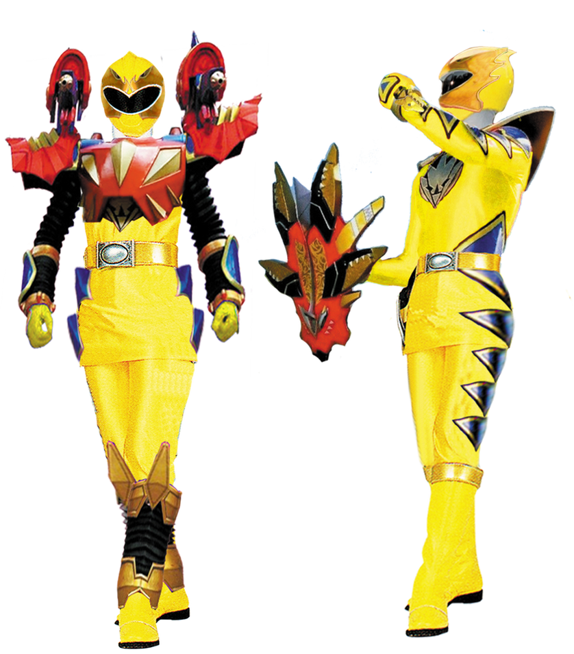 Triassic Mode - Yellow Dino Thunder by BlueWolfIsbeVlog on DeviantArt