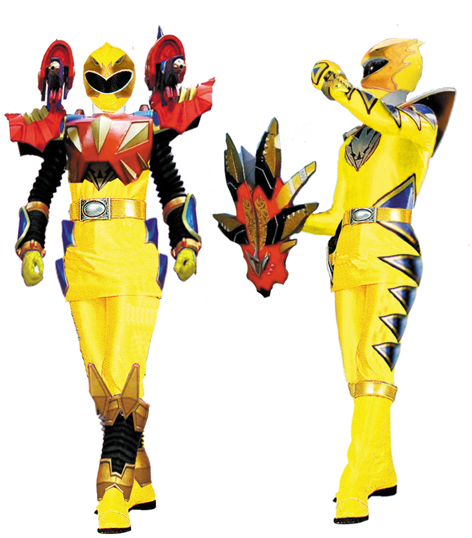 Triassic Mode - Yellow Dino Thunder by BlueWolfIsbeVlog on DeviantArt