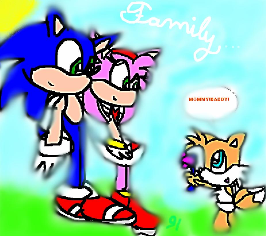 pix Sonic And Amy Family Deviantart sonic amy tails club on deviantart