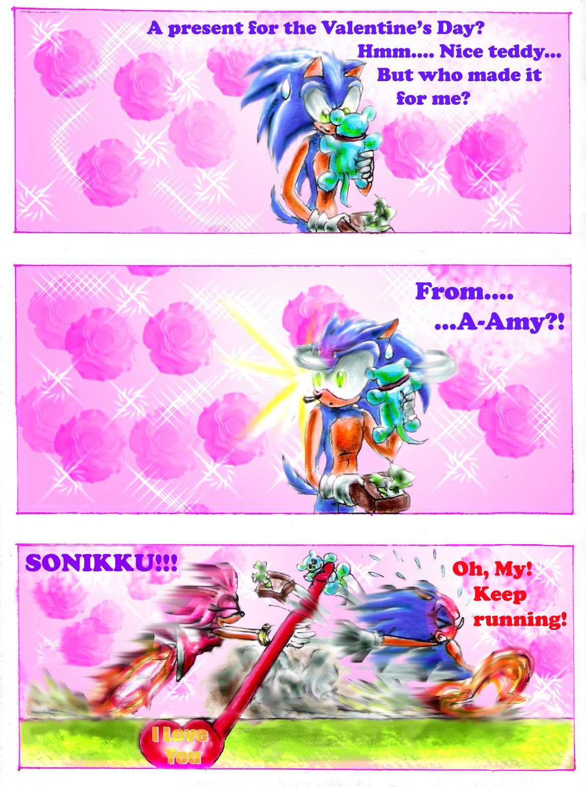 SonAmy:Valintine's Day Comic