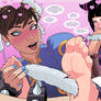 Commission - Juri and Chun's Tickle Worship Sesh