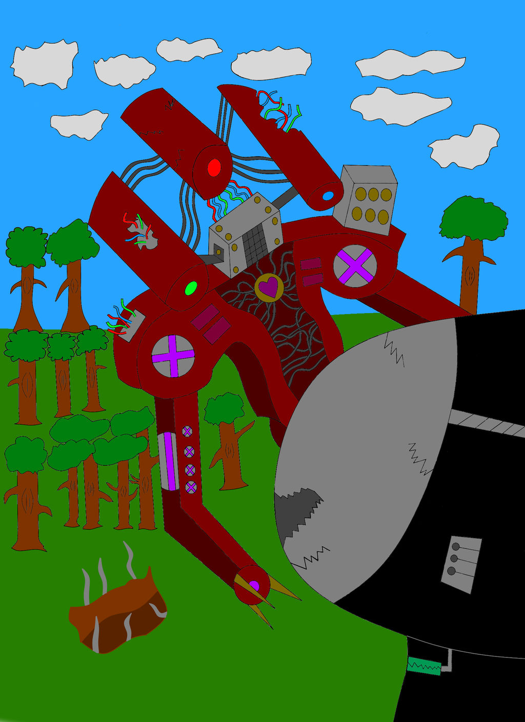 Robots, Soldiers, Ponies: Soldier 3112 vs Drone by Animatorsnake