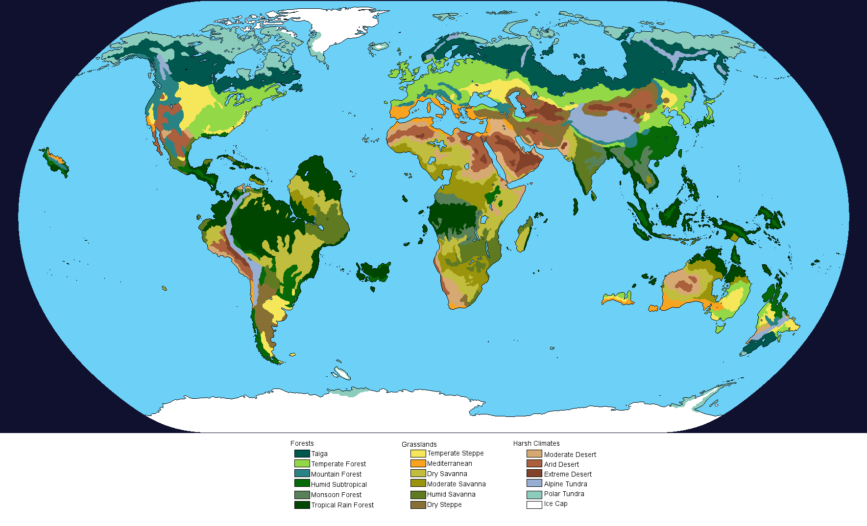 Biomes Large Map Earth-198 Updated Biomes Map by spyrothegamer98 on DeviantArt