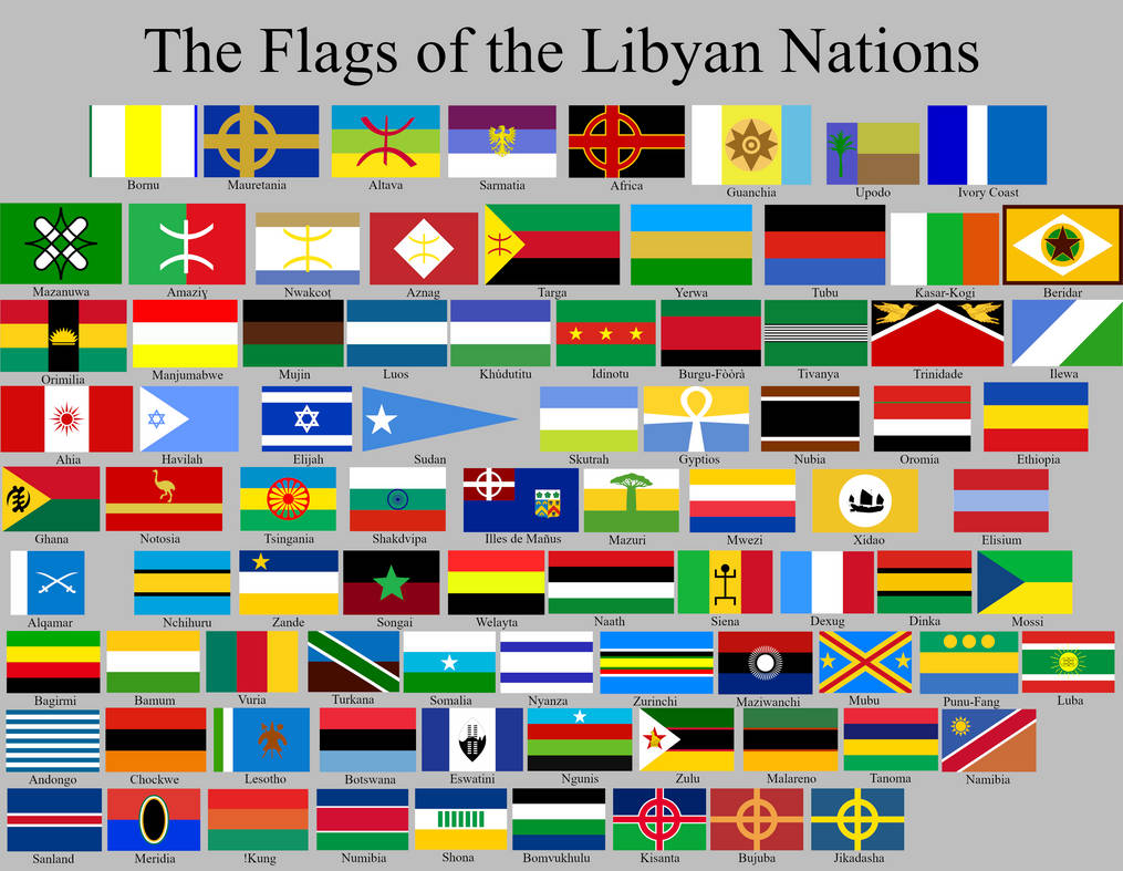 Earth-198 The flags of Libya by spyrothegamer98 on DeviantArt