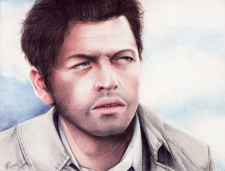 Misha Collins - Portrait Colored pencils