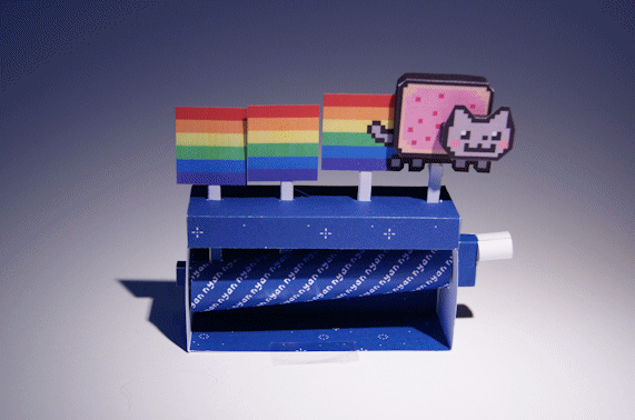 Nyan Cat Machine - Papercraft