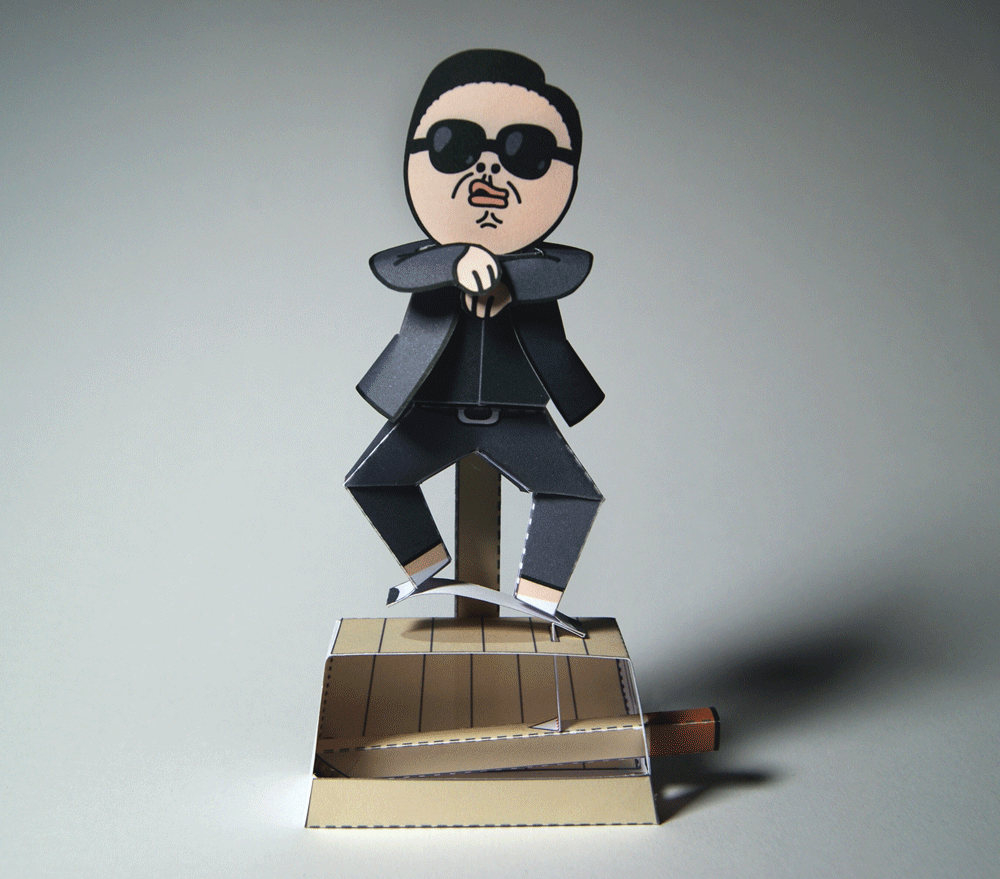 Gangnam Style Machine - Papercraft