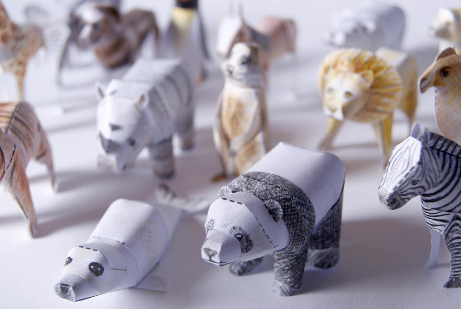 Tiny Paper Zoo by kamibox