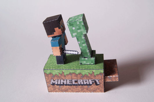 Minecraft Machine - Papercraft