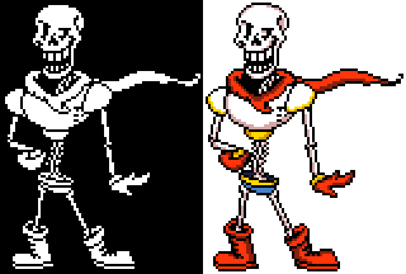 Undertale Battle Simulator V2 - Undertale Papyrus Battle Sprite, HD Png  Download - 1280x720 (#4984497) - PinPng