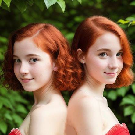 Portrait of Young Siamese Twins