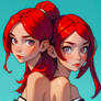Susan and Staci Anime