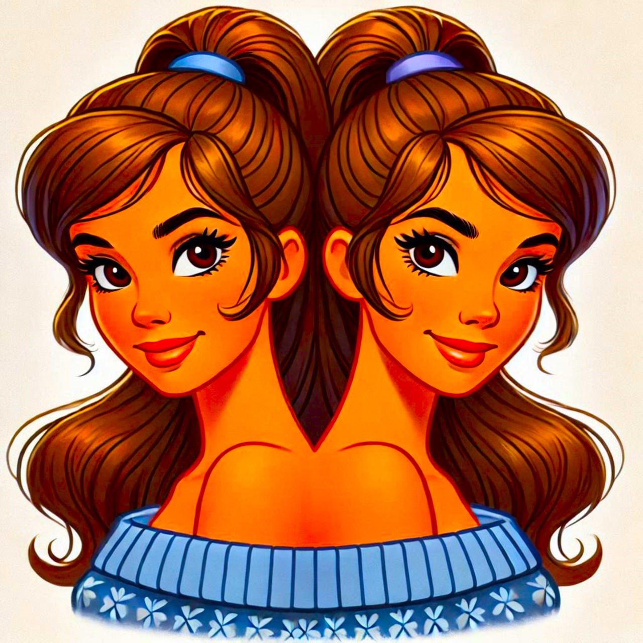 Siamese Twins Joined Back-to-Back-Cyndi and Cathi