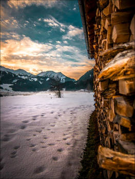 Sunset in the Alps