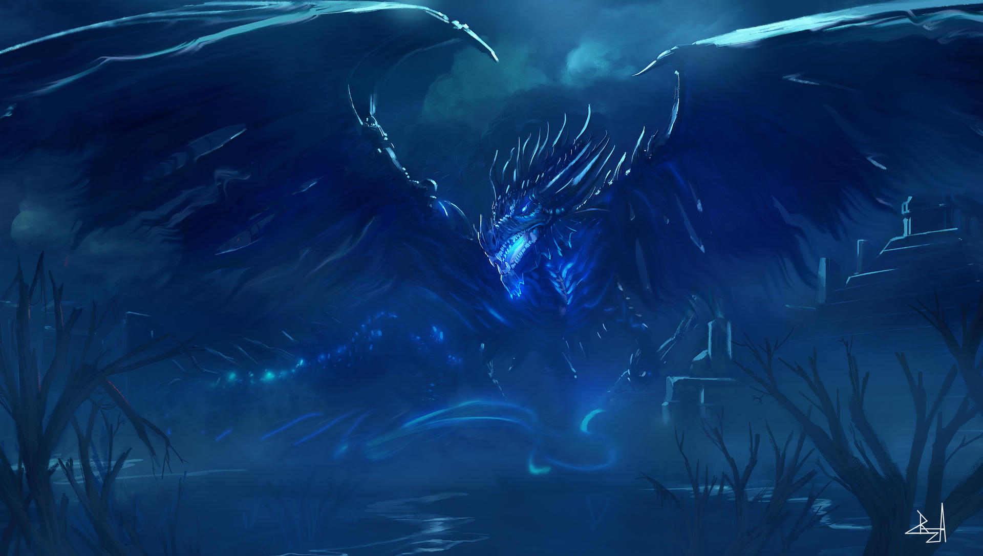 Shadow Dragon by ShahzebKR on DeviantArt