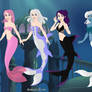 DC SuperHero Girls OC as Mermaids