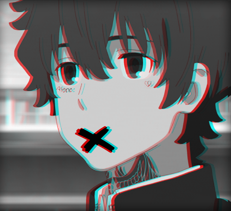 Sad aesthetic anime boy pfp