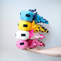 Minecraft Axolotl plush - Handmade soft toy