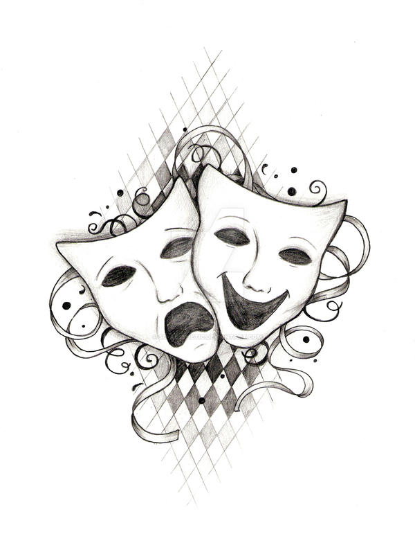 Drama Masks by soaesthetic on DeviantArt