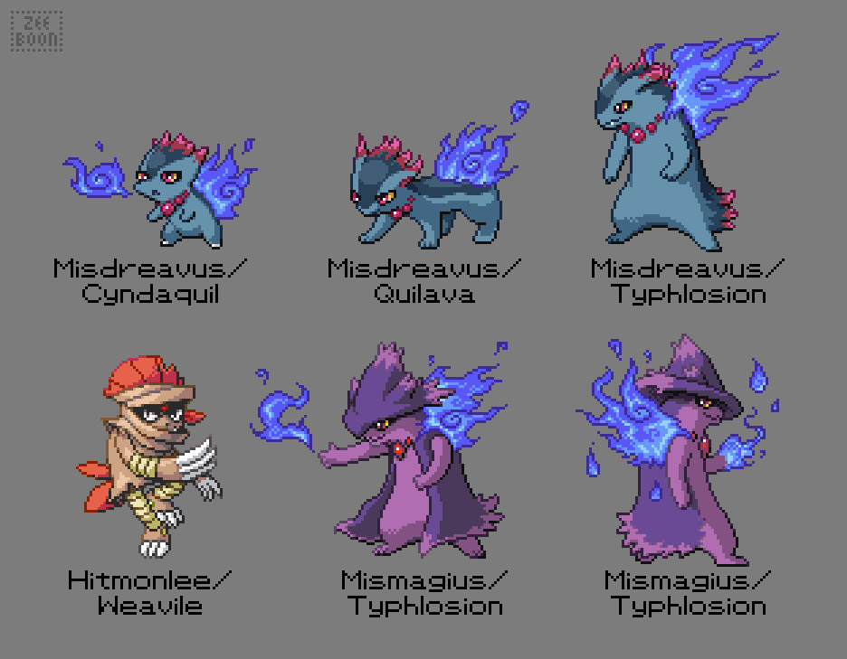 Gyarados (fusion) Custom Sprite by healz4Diamond on DeviantArt