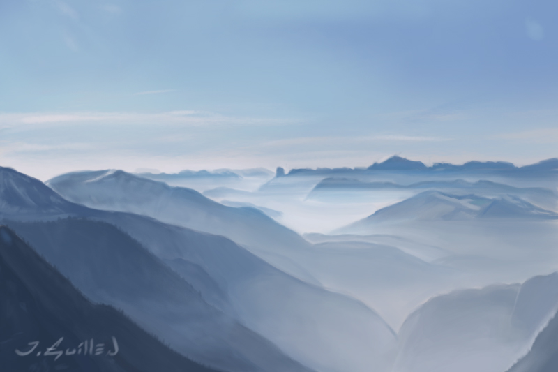 mountain photo study