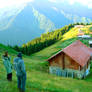 autumn - hikers in pokut