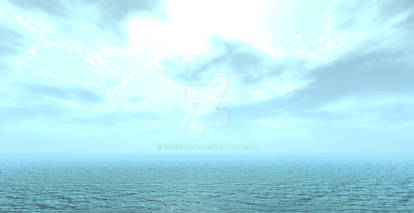Ocean Skyline horizon background 3d artwork