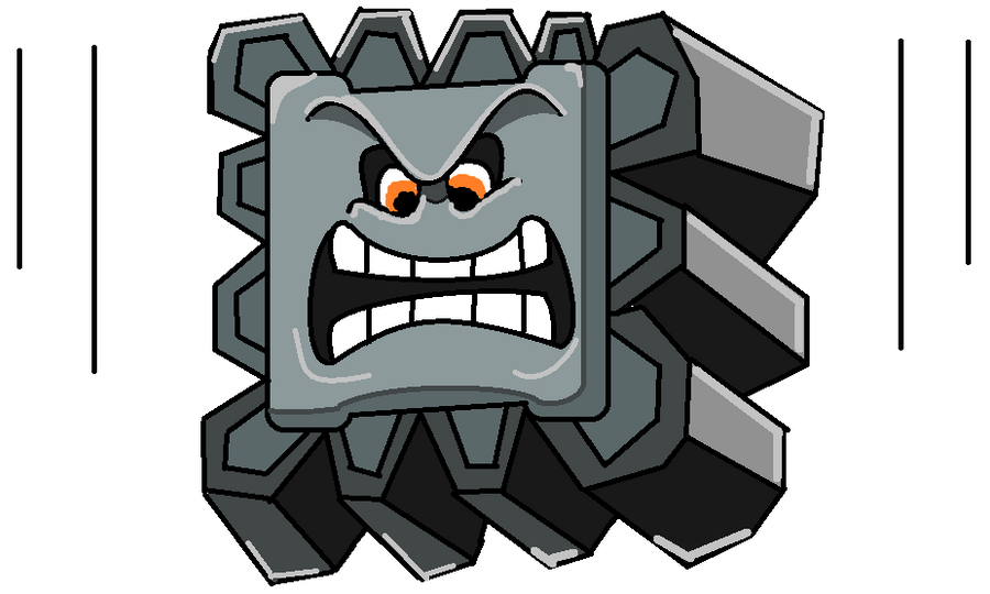 Thwomp by FlamingDragon5000 on DeviantArt