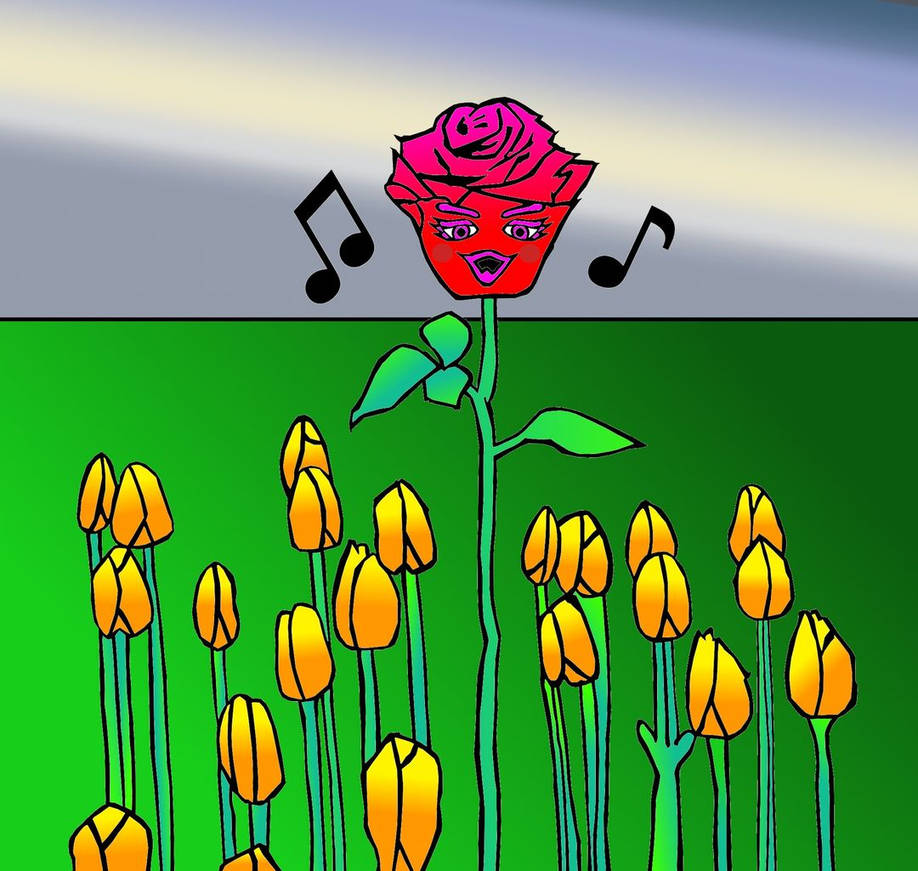 Red Roses Sing The Singing Red Rose by gtgmedia on DeviantArt