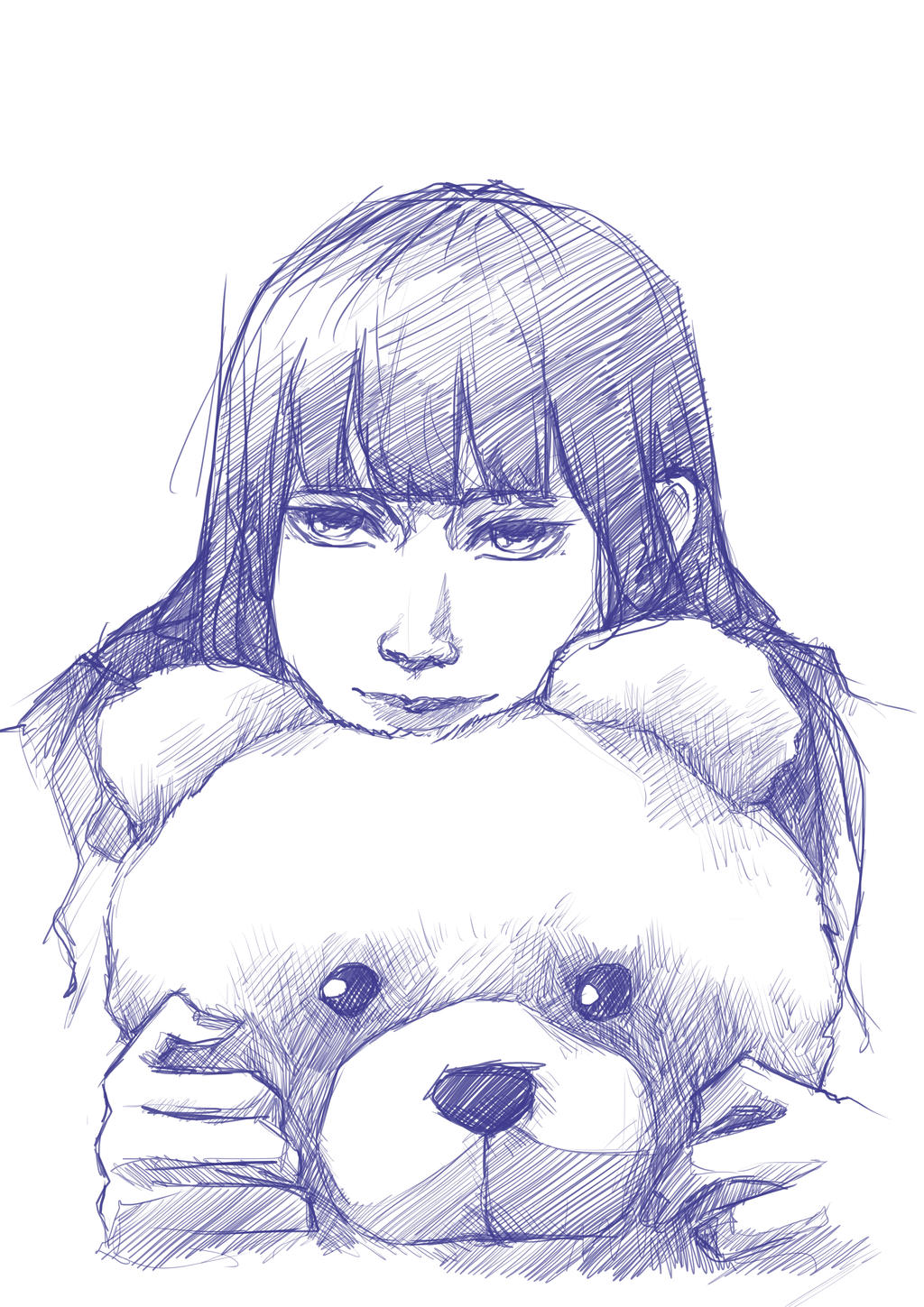 Girl with Teddy Bear