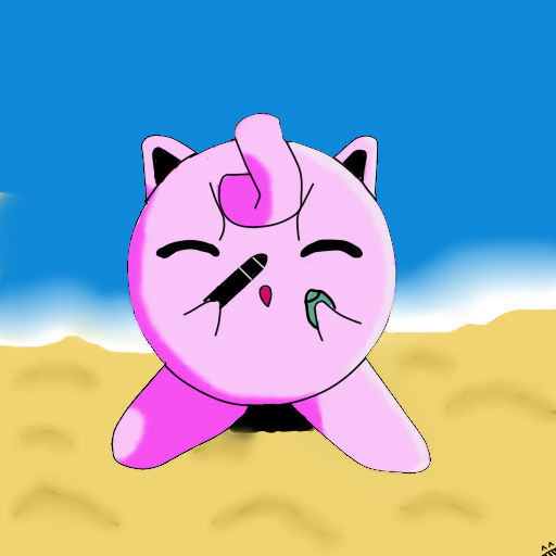 Jigglypuff In The Beach By MaximoCamu On DeviantArt jigglypuff-in-the-beach-by-maximocamu-on-deviantart