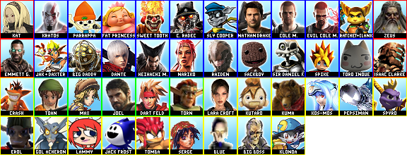 Playstation allstars battle royale 2 deals characters