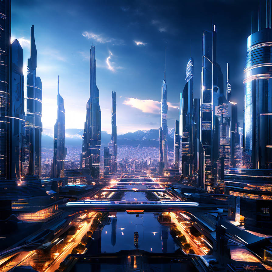 Ciudad Futurista Cyberpunk De Lujo by LUXYMXIA on DeviantArt